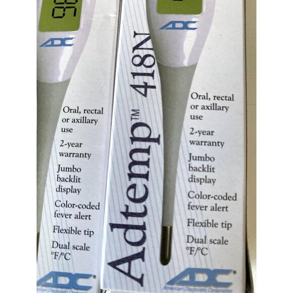 Digital Thermometer Termometro Digital Adtemp 418N Ultra Fast  New 3pc Flexible - Picture 2 of 3